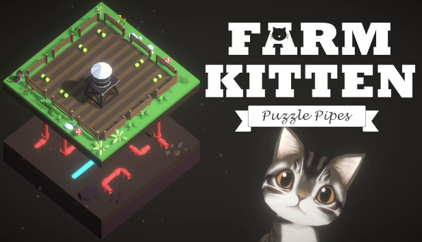 Farm Kitten - Puzzle Pipes artwork