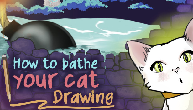 How To Bathe Your Cat: Drawing artwork