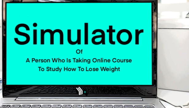 Simulator Of A Person Who Is Taking Online Course To Study How To Lose Weight artwork