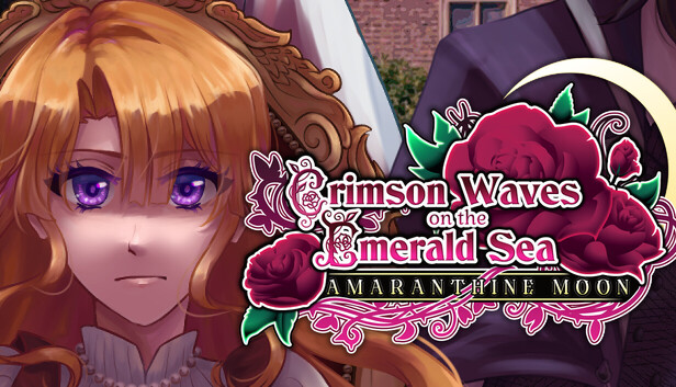 Crimson Waves on the Emerald Sea: Amaranthine Moon artwork
