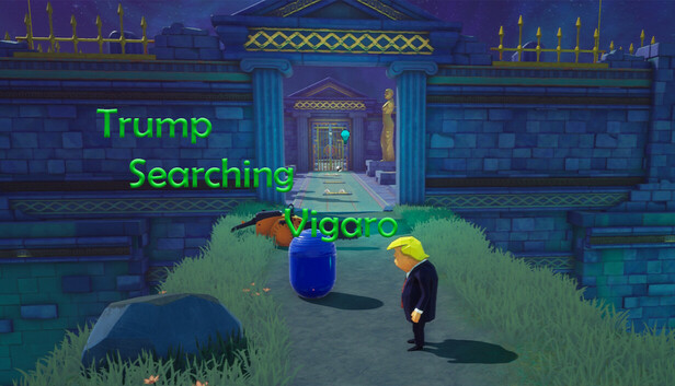 Trump Searching Vigaro artwork